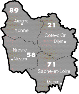 Carte Bourgogne site St Eloi P@trick RAYNAL